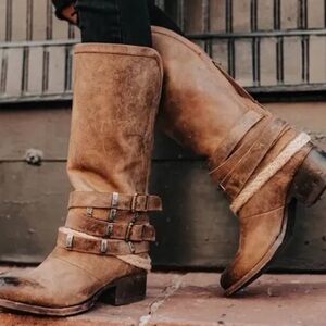 FREEBIRD Drove by steven boot size 7 brown tan